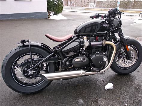 Details Zum Custom Bike Triumph Bonneville Bobber Des H Ndlers Motorrad