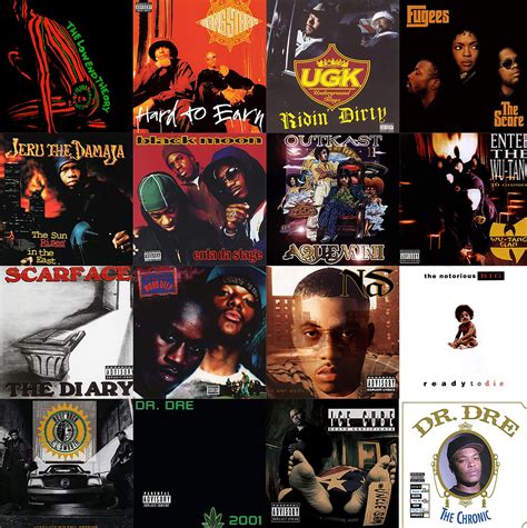 Rap Album Cover Art 90's and 2000's Edition Collage Kit DIGITAL ...