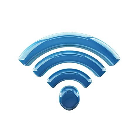 3d Blue Wifi Symbol 50087585 Png