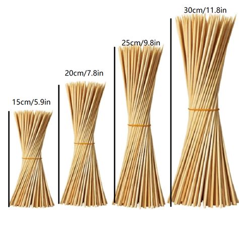 Pcs Disposable Bamboo Skewers Smooth And Spikeless Good Heat