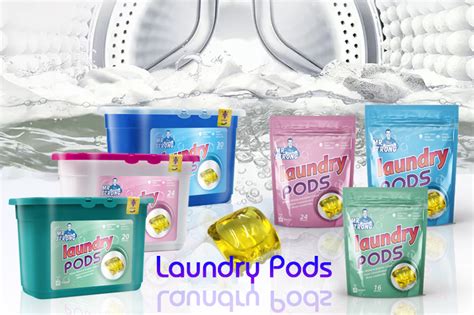 Disposable Eco-friendly Laundry Detergent Pods Capsules For Machine ...