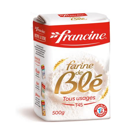 Francine Farine De Blé T45 Le Paquet De 500 G DRH MARKET Sarl