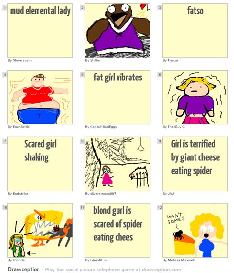 Mud Elemental Lady Drawception