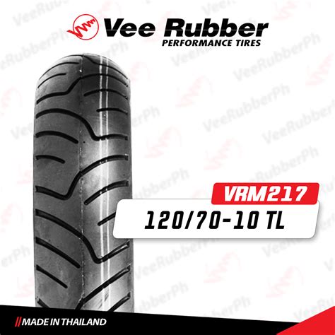 120 70 10 VRM217 TL VEE RUBBER 120 70 10 Tubeless Scooter Tires