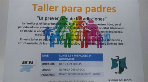 TALLER PARA PADRES La prevención de adicciones ARGONAUTAS