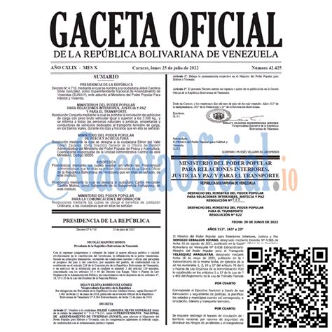 2022 10 07 Gaceta Oficial 42479