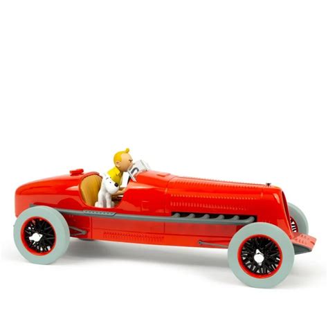 Véhicule de collection Tintin Le bolide rouge Les cigares du pharaon