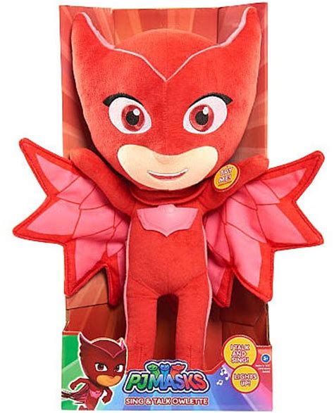 Disney Junior PJ Masks Owlette 15 Plush with Sound Sing Talk Just Play - ToyWiz