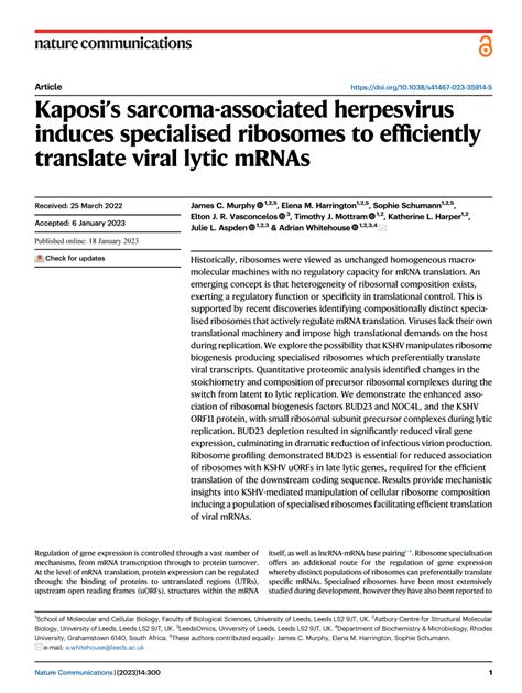 Pdf Kaposis Sarcoma Associated Herpesvirus Induces Specialised