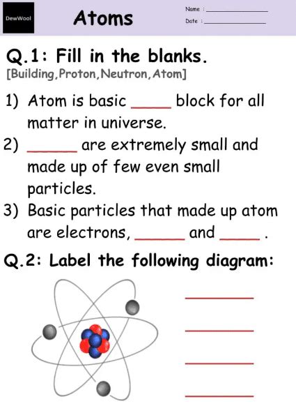 11 Worksheets For Exploring The Fundamentals Of Atomic Structure Worksheets Library