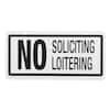 Everbilt In X In Plastic No Soliciting Loitering Sign