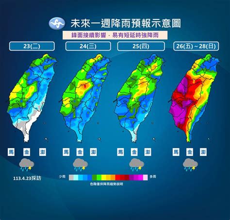 「劇烈雷雨」要來了！這3日下到紫爆 全台降雨趨勢一圖看