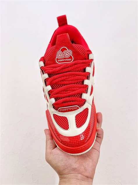 Louis Vuitton Lv Skate Sneaker Red White Ganga Zapas