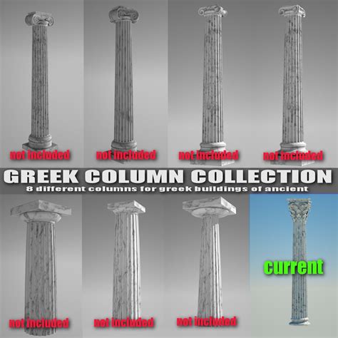 Corinthian Column D Model C D Obj Fbx Ma Blend Dae Ds