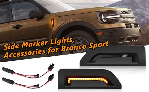 TECTICO LED Side Marker Lights Turn Signal Lights Kit Compatible With