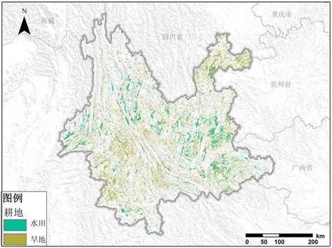 云南省耕地资源空间分布产品 土地资源类数据 地理国情监测云平台