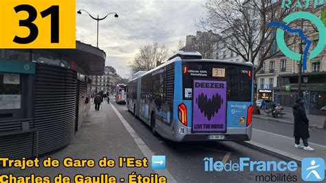 Bus Ratp Trajet Bord D Un Man Lion S City Gnv Efficient