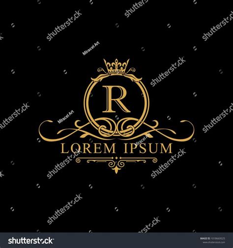 Luxury Logo Template Vector Restaurant Royalty Stock Vector Royalty