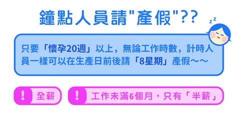 鐘點人員如何請陪產假產假產檢假？五張圖表一次看清楚！ Bananny托育小幫手