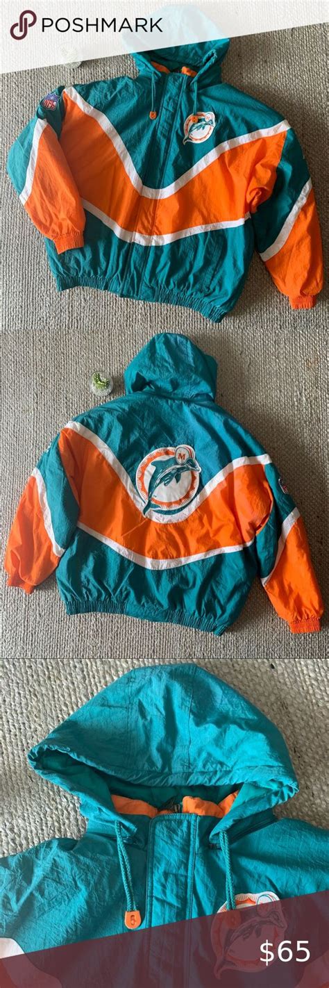 Vintage Miami Dolphins Nfl Pro Line Puffer Jacket