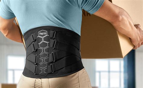 Freetoo Back Brace For Lower Back Pain Relief With Pulley System Lumbar