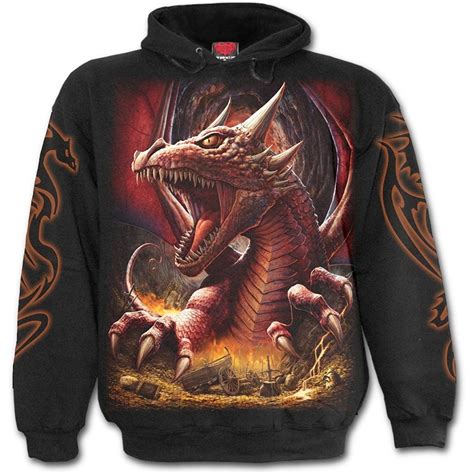 Mens Awake The Dragon Hoody Black Cd12ix3327z Dragon Hoodie