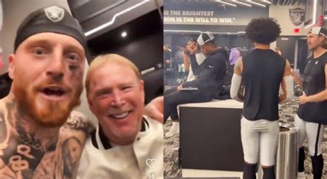 Mark Davis And Raiders Players Celebrated Win With Cigars