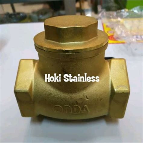 Promo Swing Check Valve Kuningan Onda 12 Inch Klep Tabok Brass