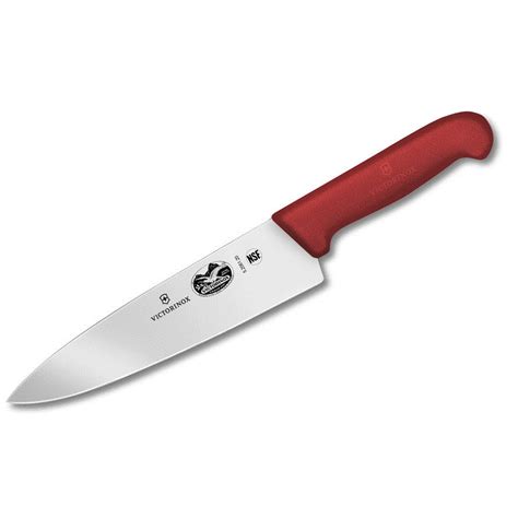 VICTORINOX FIBROX RED 8 INCH CHEF'S KNIFE - Rush's Kitchen