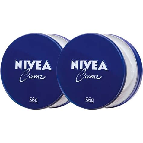 2 Nivea Creme Hidratante Lata A Azul 56g Azul Tradicional Atacado