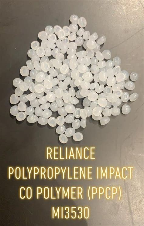 PPCP White MI3530 Reliance PP Impact Copolymer Granules For Plastic