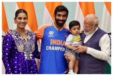 Pm Modis Heartwarming Moment With Jasprit Bumrahs Son Goes Viral