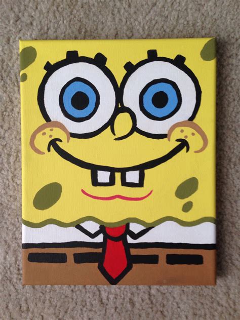 Spongebob Canvas Canvaspaintingkids Artpainting Tuval Sanatı Tuval