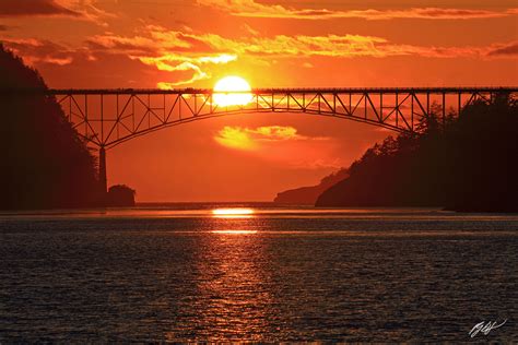 B186 Sunset Deception pass Bridge in Washington | Randall J Hodges ...