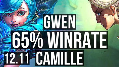 Gwen Vs Camille Top 5 0 4 65 Winrate Euw Challenger 12 11