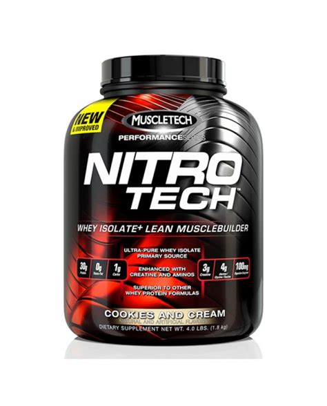 Muscletech Nitro Tech Performance Series 4lb Free Shaker Supplement Outlet