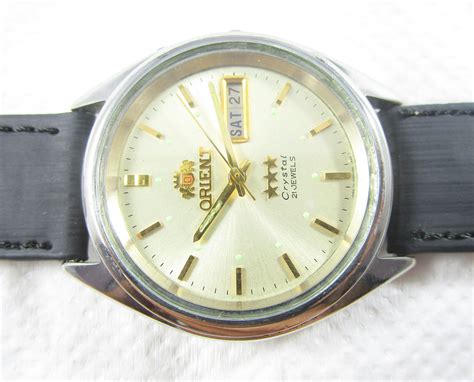 Vintage ORIENT CRYSTAL 21 Jewels Automatic Japan Made Watch Etsy