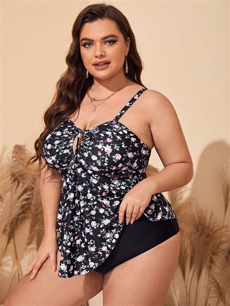 Floral Print Tie Front Bikini Swimsuit Artofit