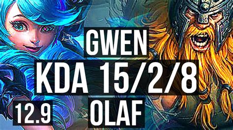 GWEN Vs OLAF TOP 7 Solo Kills 15 2 8 Rank 8 Gwen Legendary EUW