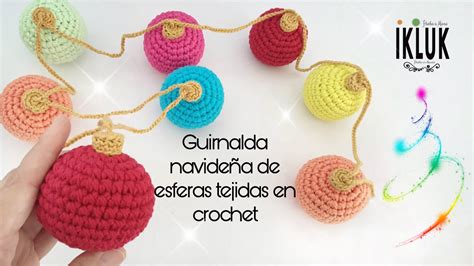 Teje Una Guirnalda Navide A F Cil Con Esferas Al Crochet Paso A Paso