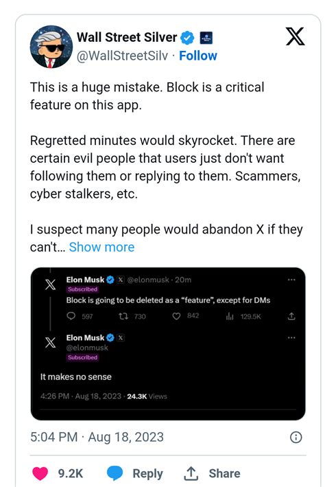 Elon Musk To Remove Block Feature On X