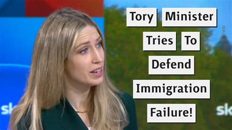 Tory Minister Tries To Spin Immigration Numbers But Fails Youtube