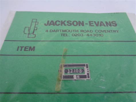 Jackson Evans Nameplates 4mm Etched To Shape Set Of 6 Ebay