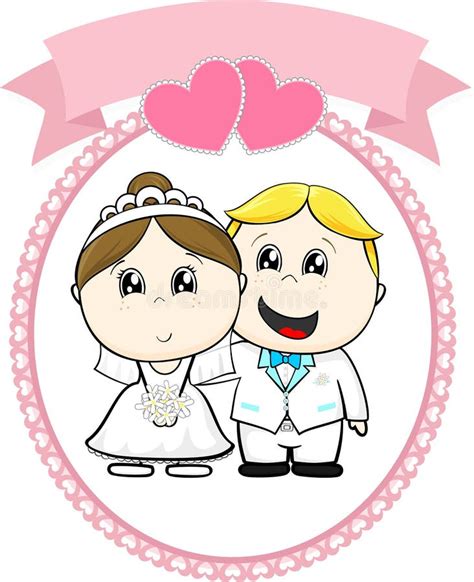 Bride And Groom Cartoon Set Stock Vector Illustration Of Isolated