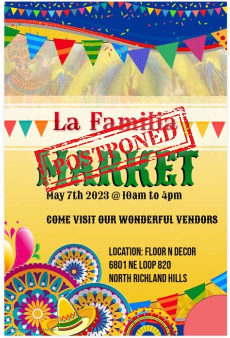 (CANCELED) La Familia May 7th Market – DFW Craft Shows