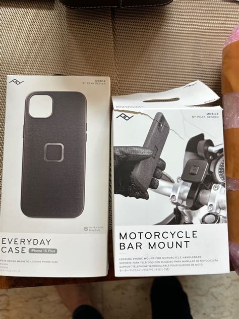 Peak Design Case IPhone 15 Plus Mount Motorcycles Motorcycle