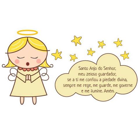 Adesivo de parede infantil oração anjo da guarda menina 1 City Decor