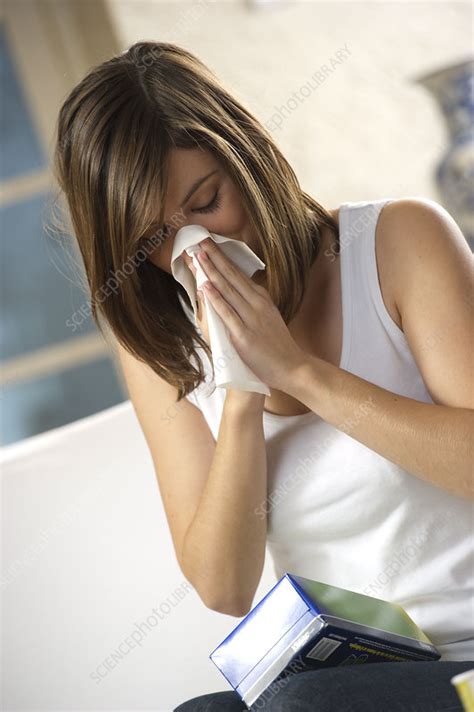 Girl Blowing Snot