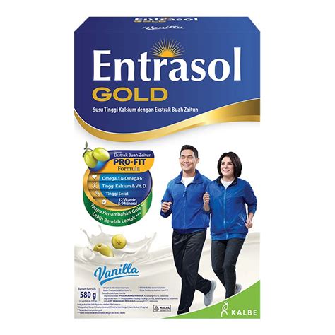 Jual Entrasol Gold Susu Bubuk Nutrisi Dewasa Vanila 580 G Shopee