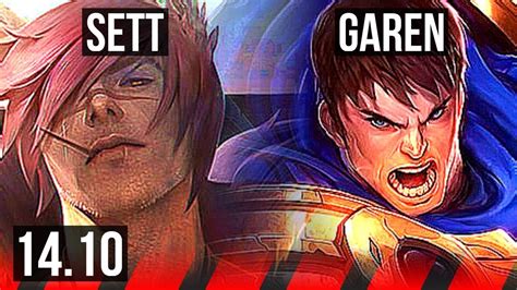 SETT Vs GAREN TOP 9 Solo Kills 5k Comeback 51k DMG Dominating